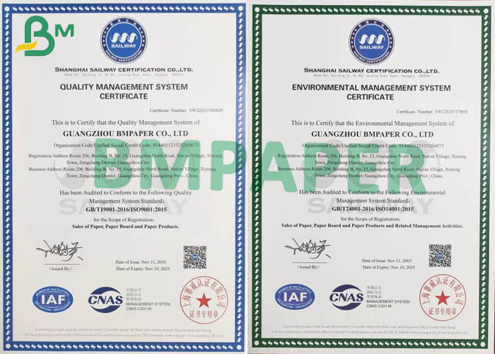 High bulky white paper