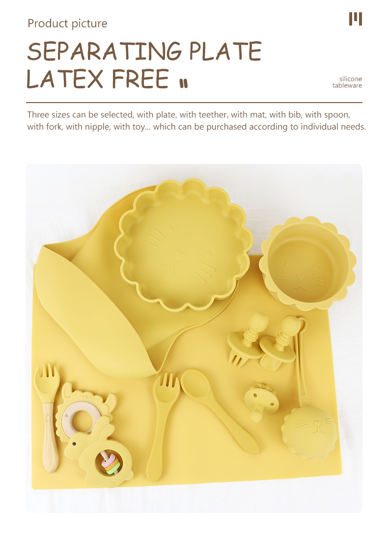 Personalized Suction Silicone Bowl Set Waterproof Non Toxic BPA Free Material