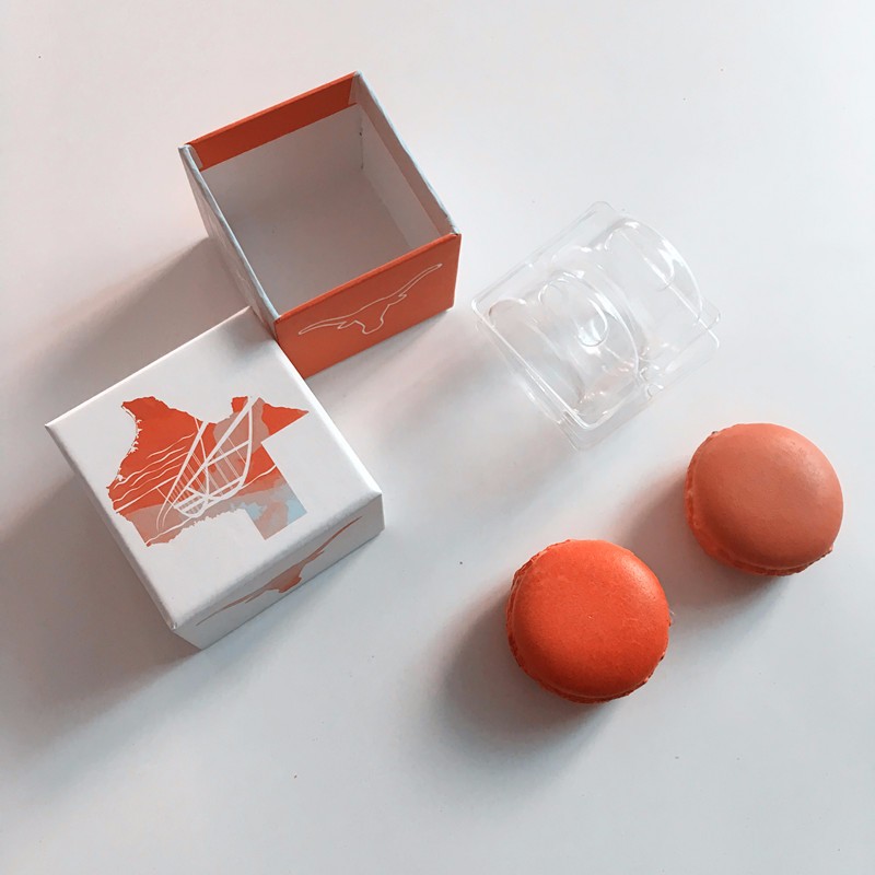 12 pcs macaron printing paper gift box packing boxes macarrons display macaron container packaging for macaroon