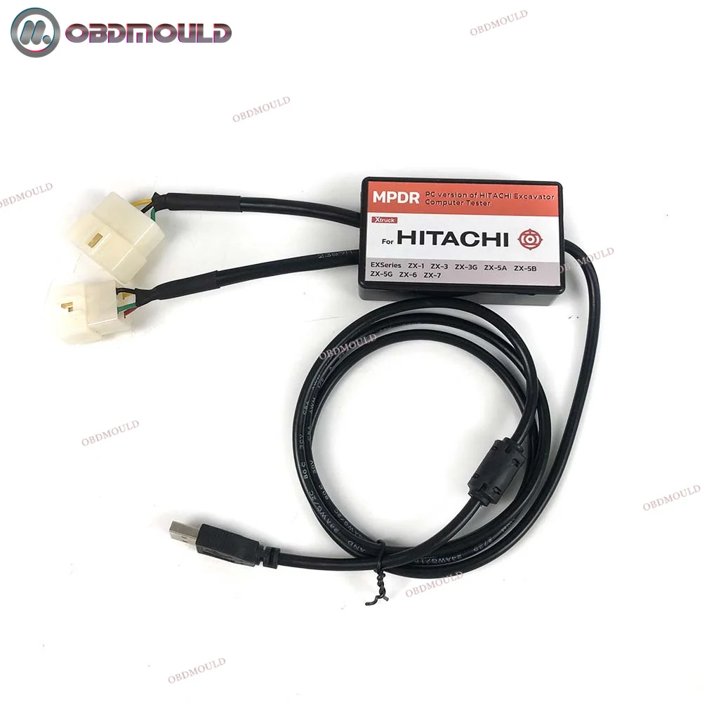 For Hitachi Dr.ZX Diagnostic USB 4Pin Cable and 6Pin Cont Connectors for Hitachi Diagnostic Scanner Excavator Diagnosis Tool