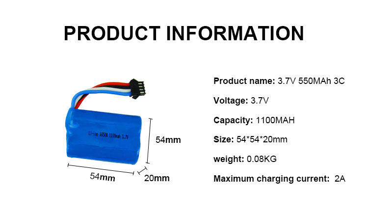 Best Quality Lithium ion battery pack 18500 3.7v 1100mah for Electric Folklifts