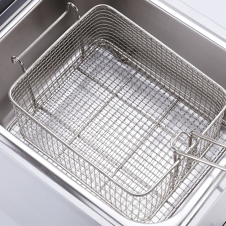6L Stainless Steel Lpg Gas Deep Fryer for Hotel Kitchen 1 Tank 1 Basket 340x630x610