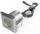 Stainless steel mini outdoor led underground lights, 1W / IP67 / DC12V/Cutout 18mm