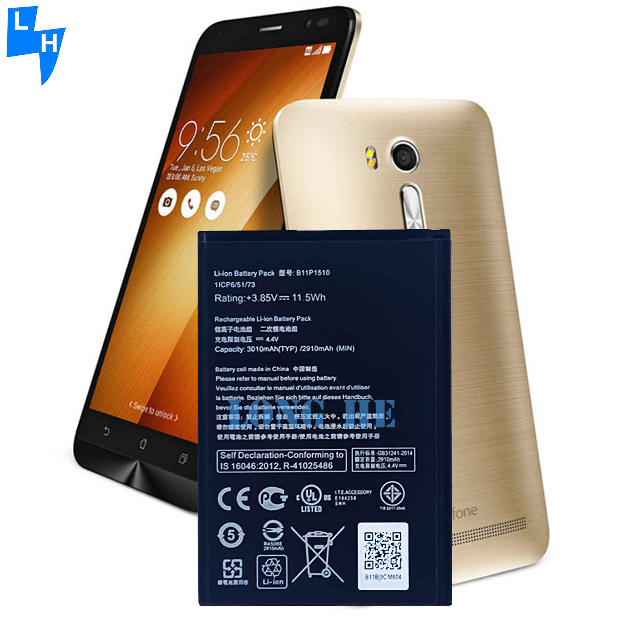 B11P1510 3010mAh 3.85V Lithium Ion Polymer Battery for ASUS ZenPad S 8.0 Z580CA Tablet