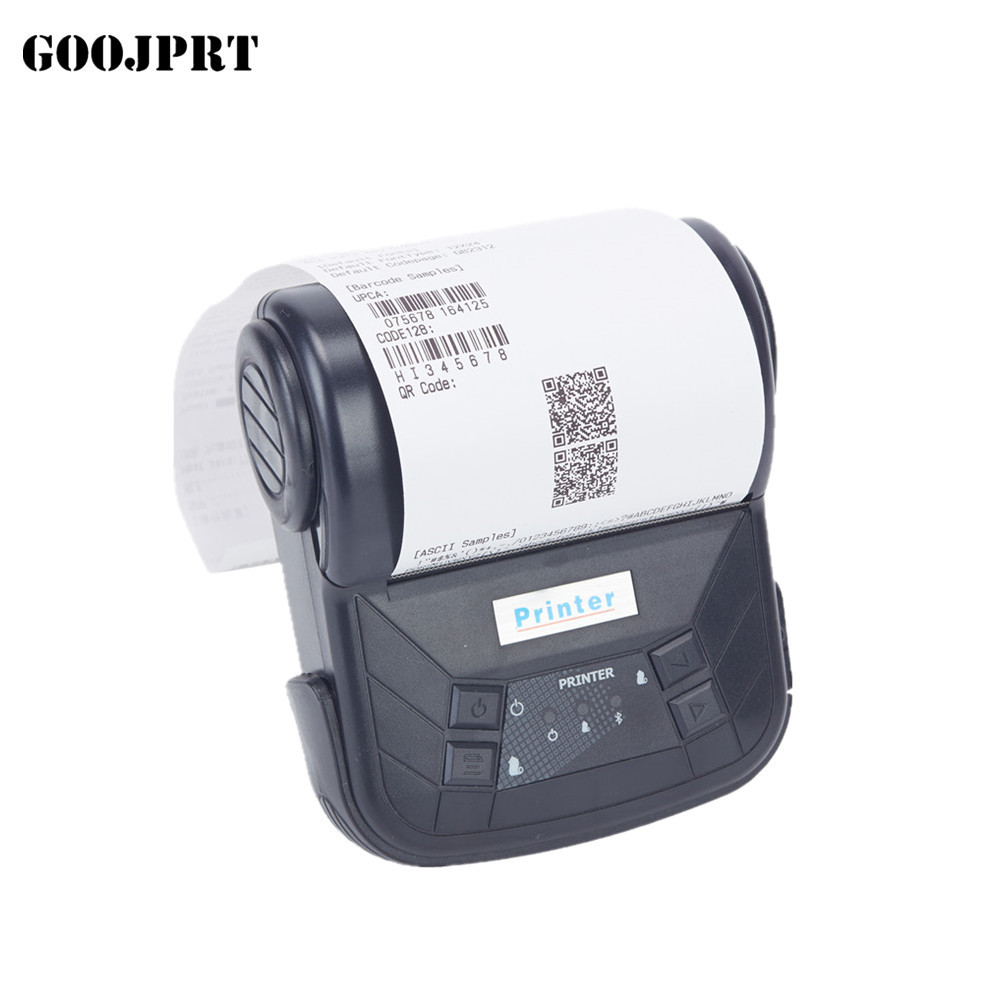 Small Portable Bluetooth Printer 80mm Paper Width For Traffic Police Printing