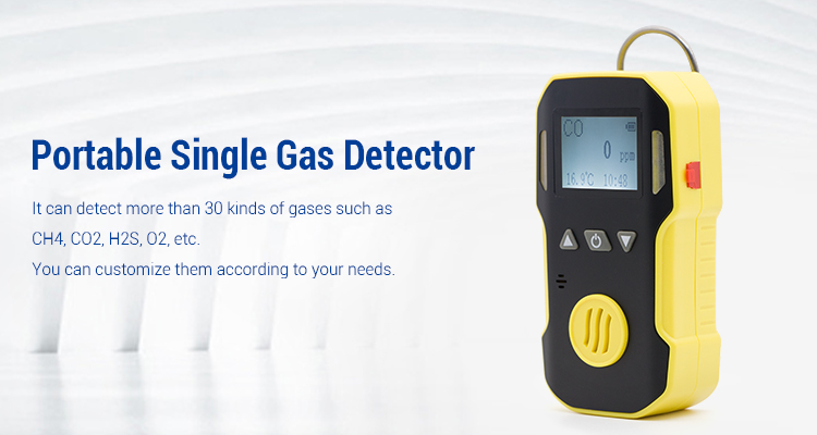 High Accuracy Single Gas Monitor Detector With ABS Explosion - Proof Shell