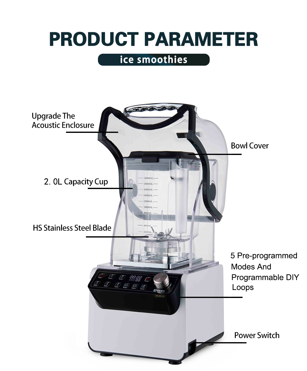 Powerful Kitchen Appliances Licuadora Industrial Blender with 110V-220V Rated Power