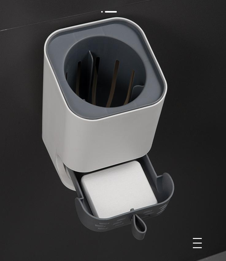 Detachable Base Silicone Flexible Toilet Brush Pp Durable Bristle Material