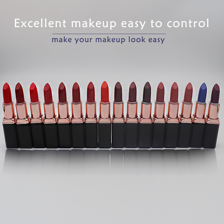 16C Color Matte Lip Stick 8×2cm Wesson Beauty Waterproof Lipstick
