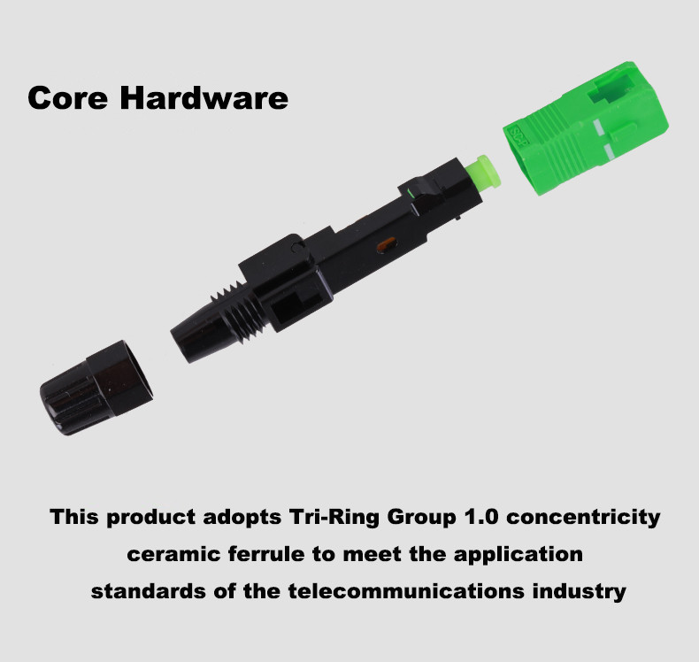 50dB FTTH Fast Connector , 10 times SC APC Connector for Drop cable