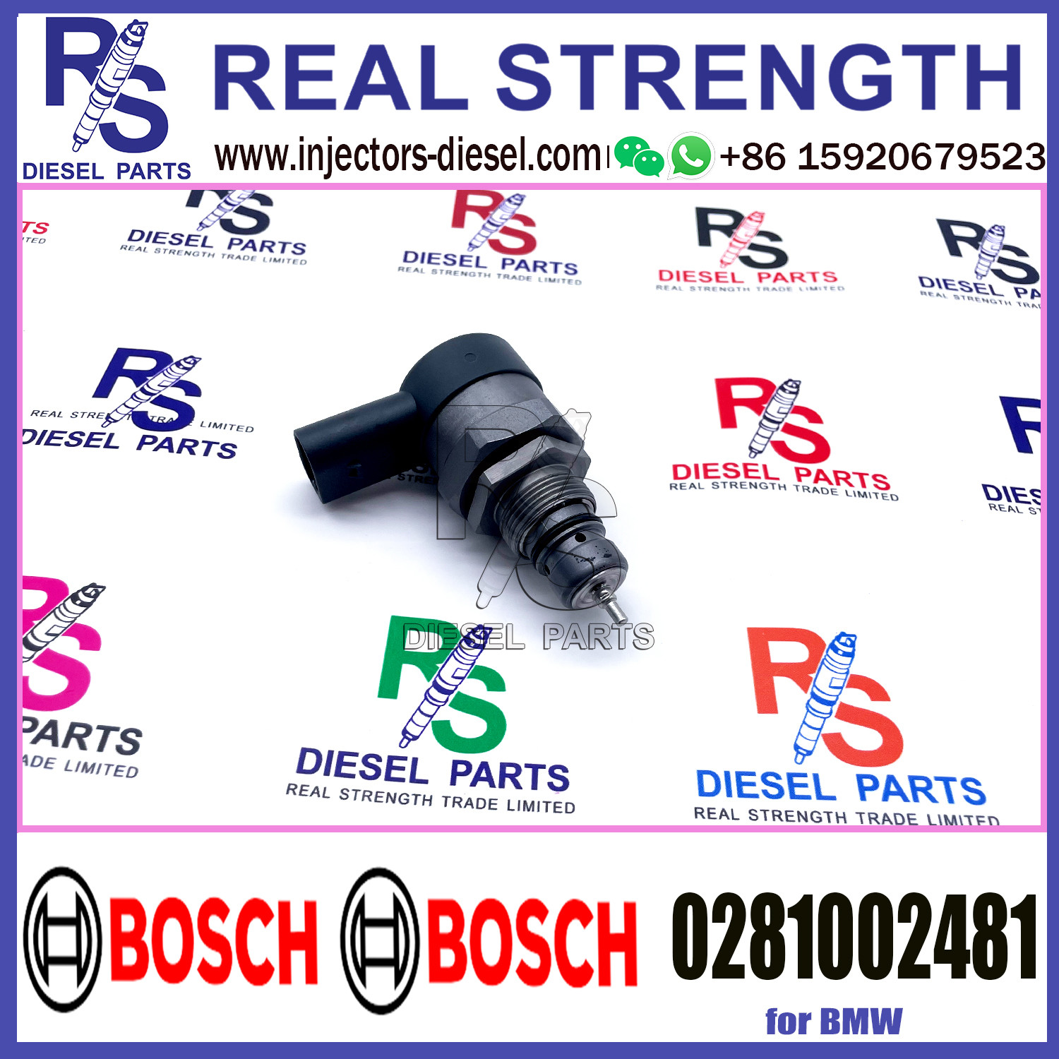 BOSCH Control Valve 0281002481 DRV Regulator Solenoid 0281002481 for BMW