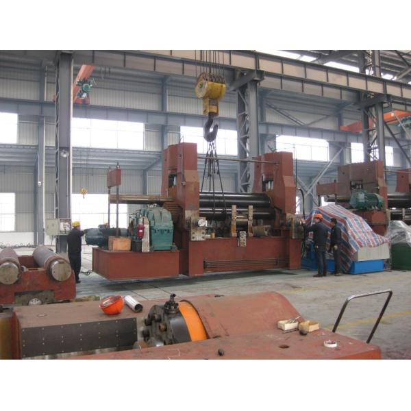 CNC Control Wind Tower Production Line Hydraulic 4 Roller Rolling Machine