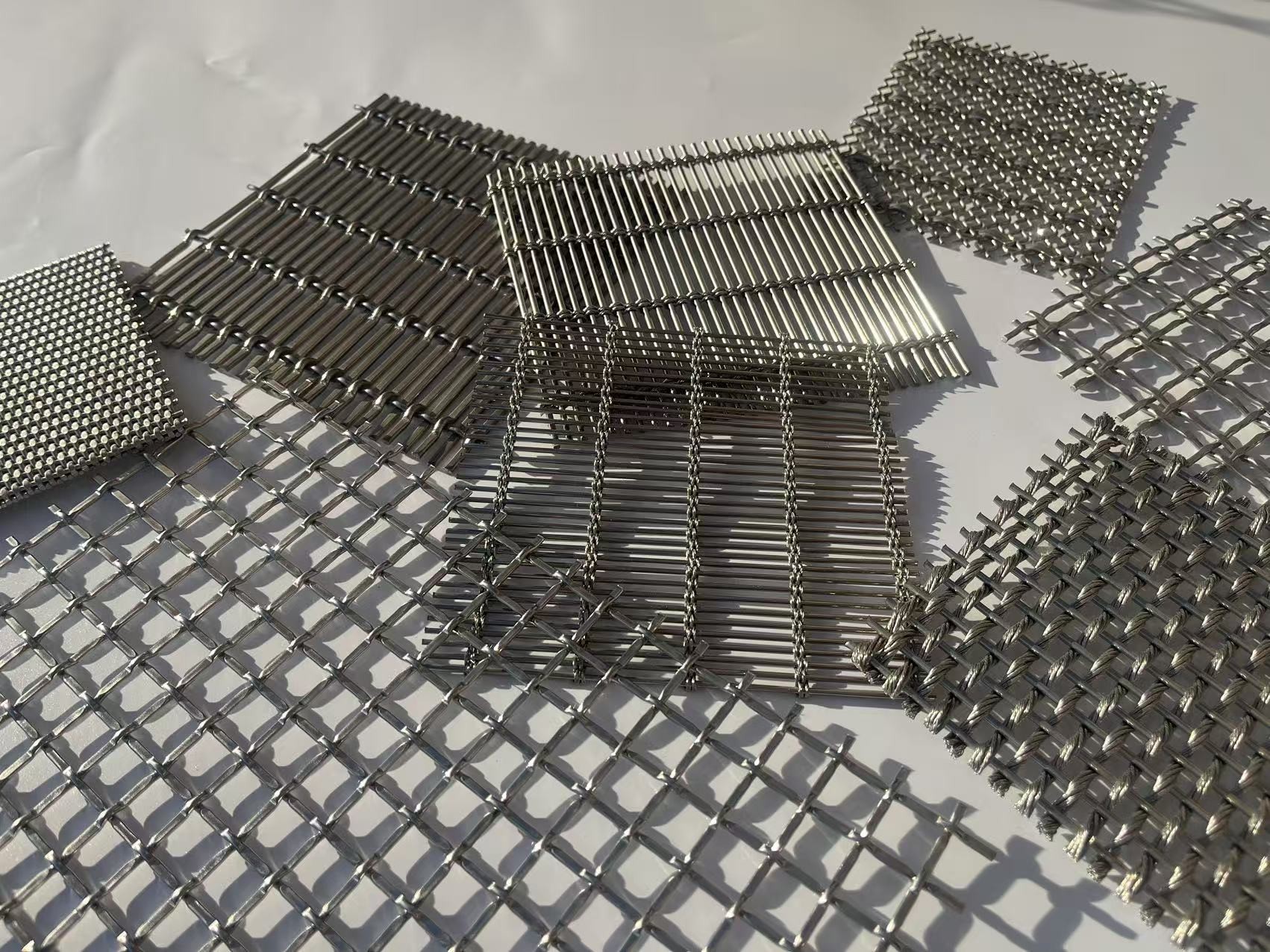 Stainless Steel 304 / 316 Woven Metal Mesh Architectural Mesh Screen