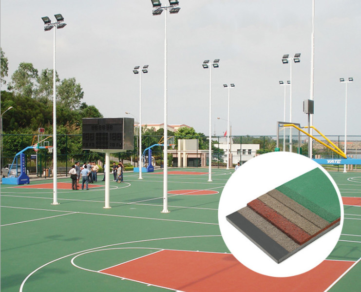 Elastic Monomer Poly Sports Court Paint Acrylic Badminton Court Flooring