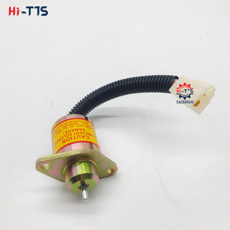 12V Excavator Engine Parts Fuel Stop Solenoid Valve 16616-80016