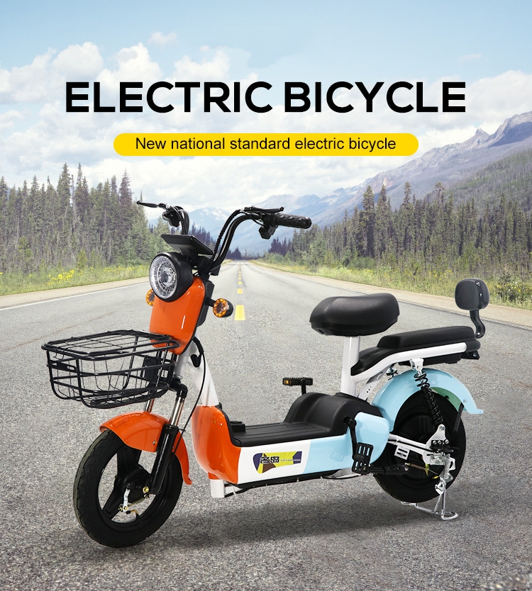 Unisex Electric City Bike 350W Electric Scooter 48V 12ah Full Suspension Fat Ebike