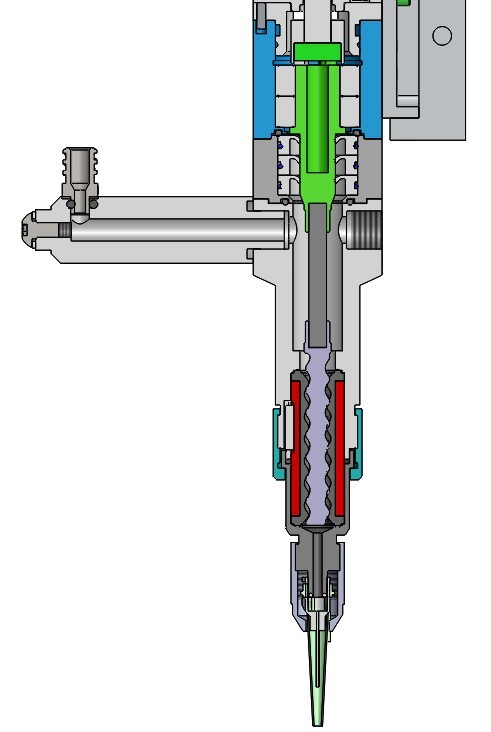 High Glue Dispensing Precision No Dripping And Pulling Of Glue Volumetric Metering Single Tube Screw Valve
