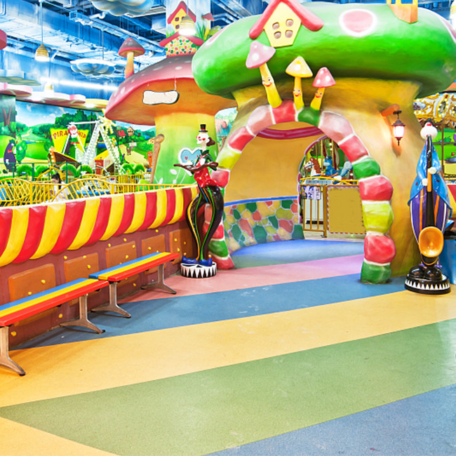 IAAF Standard Rubber Safety Tiles Natural Environmental Protection Rubber