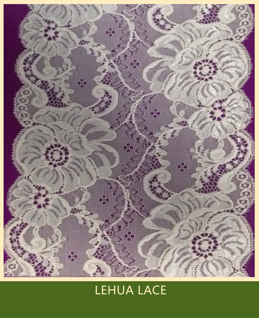 Hot Selling and nice quality Nylon Spandex Stretchy Brazil Lace from China