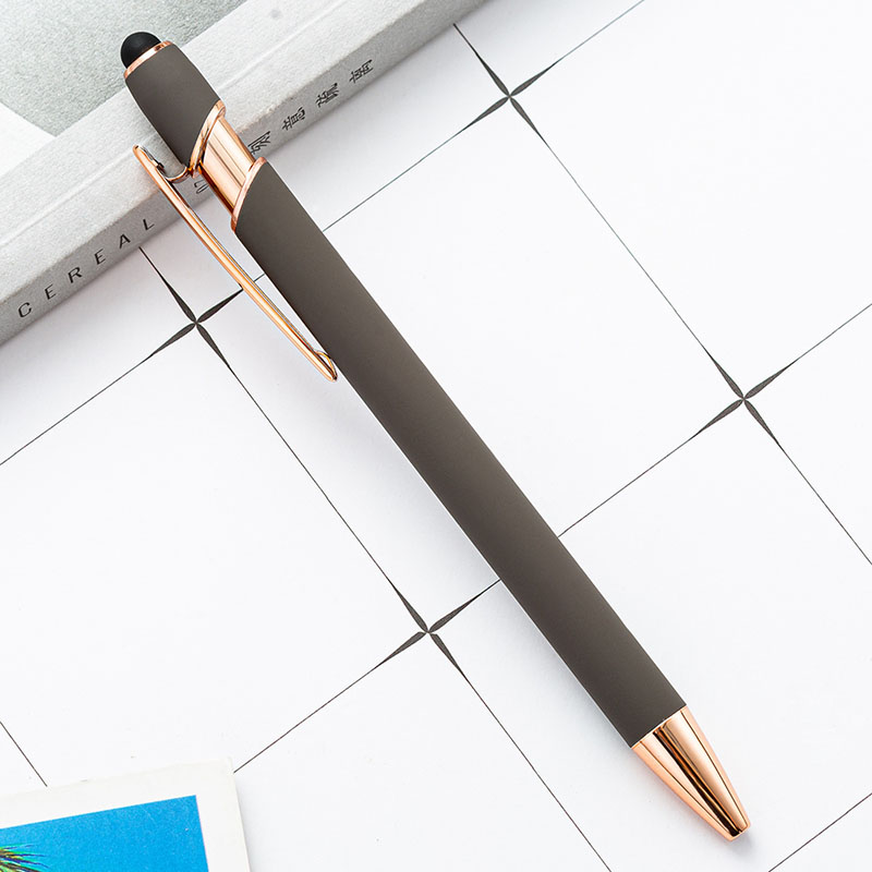 Gel-Ink Ball Pen With Rose Gold Rose Pink Advertising Ballpoint Pen Personalized Gift