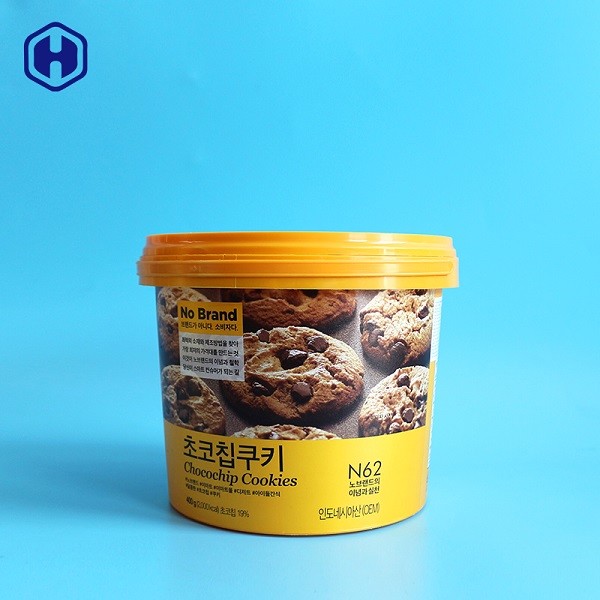 Recyclable IML Bucket BPA Free Strong Plastic Round Food Containers