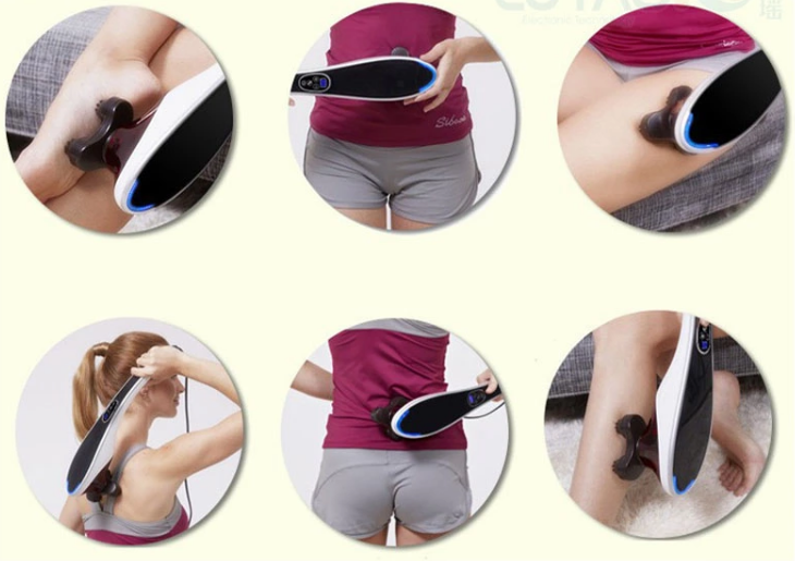 Professional Electric Percussion Massager With Heat 4 Speeds 4 Modes
