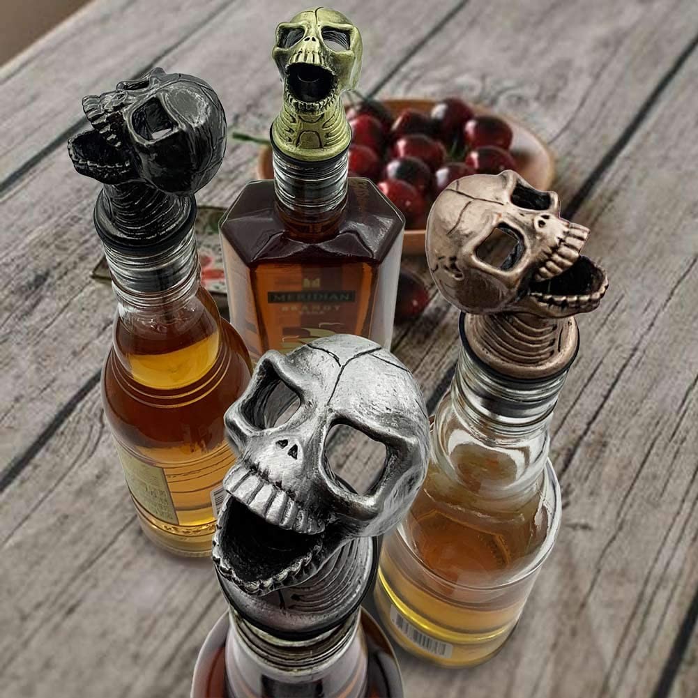 Metal Animal Head Liquor Wine Pourer Stainless Steel Champagne Whiskey Bottle Wine Stopper Pourer