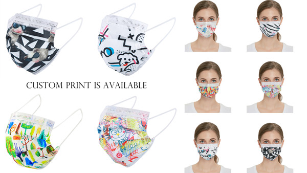 3-ply mascrallias face masksssurgical disposable face mask medical dust-proof with low price