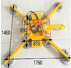 Vacuum Lifting Equipment Glass Suction Cup For Tower Crane