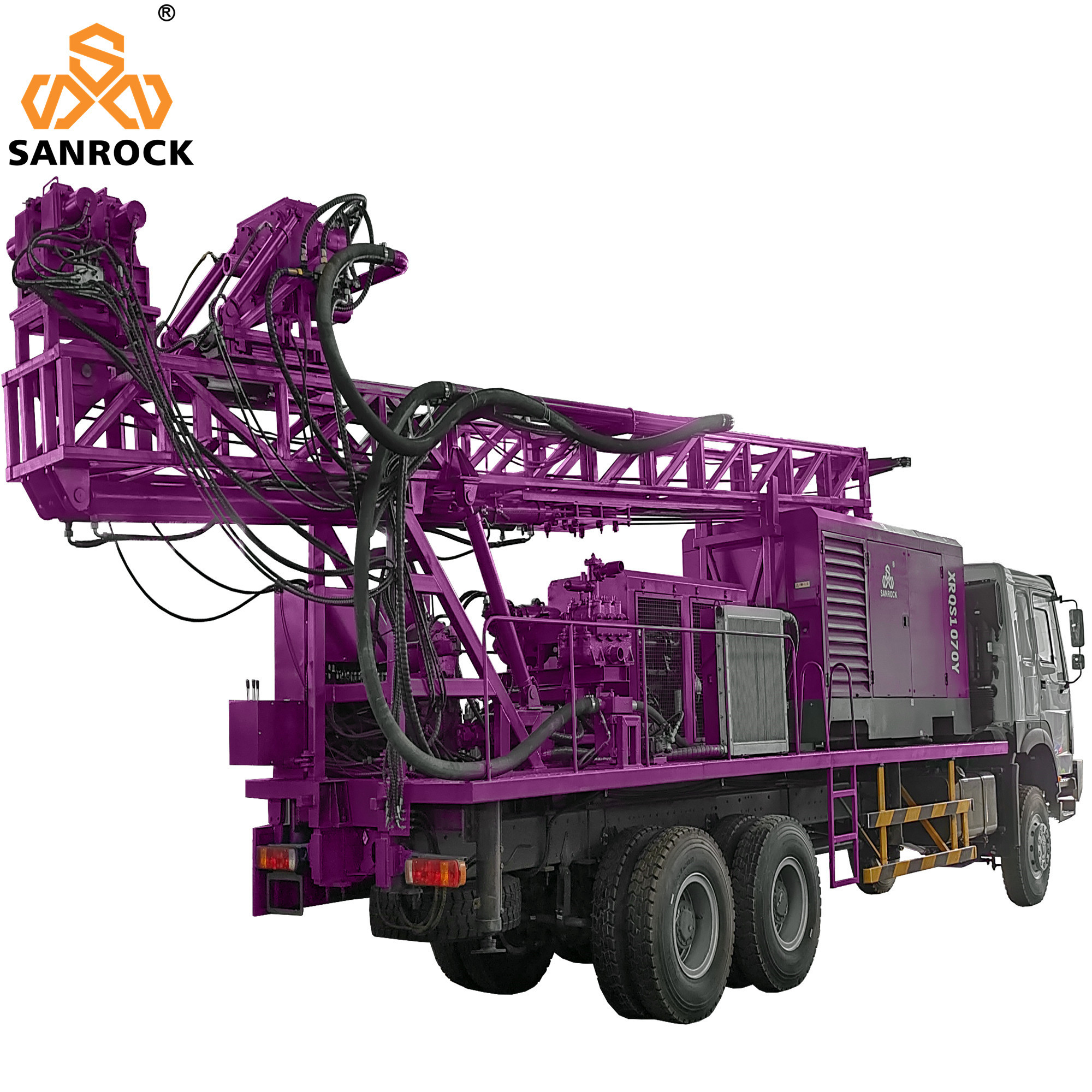 Truck Mounted Deep Water Well Drill Rig With Mud Pump 1000m
