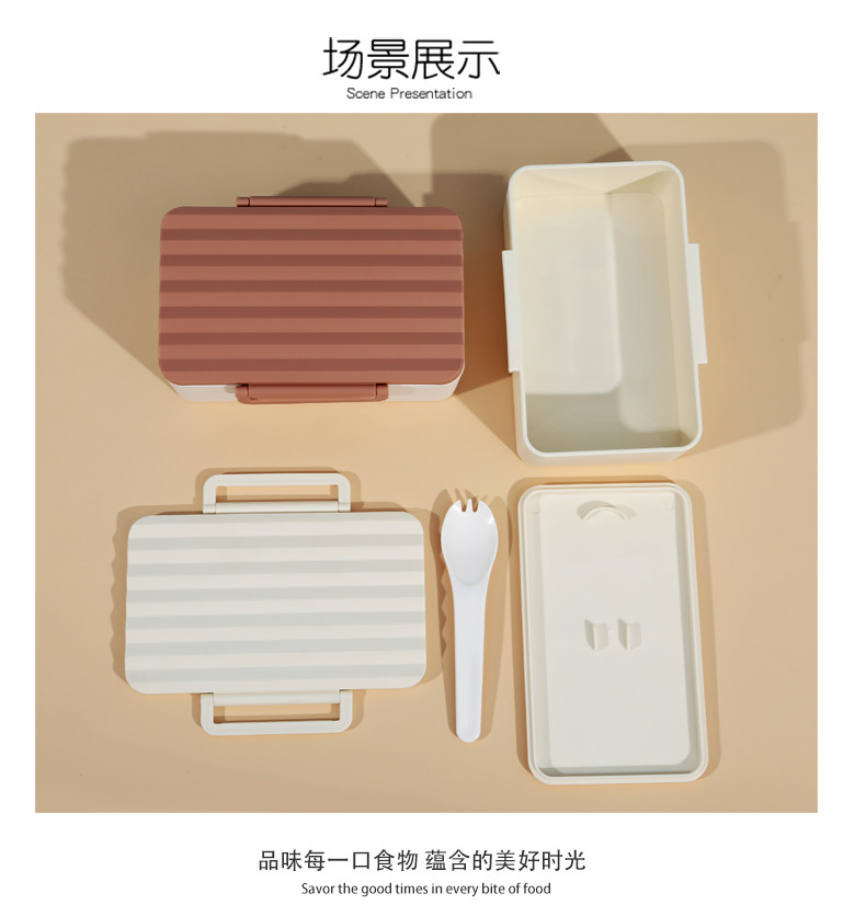 Square Thermal Plastic Lunch Boxes Bowl Set Heat Insulated