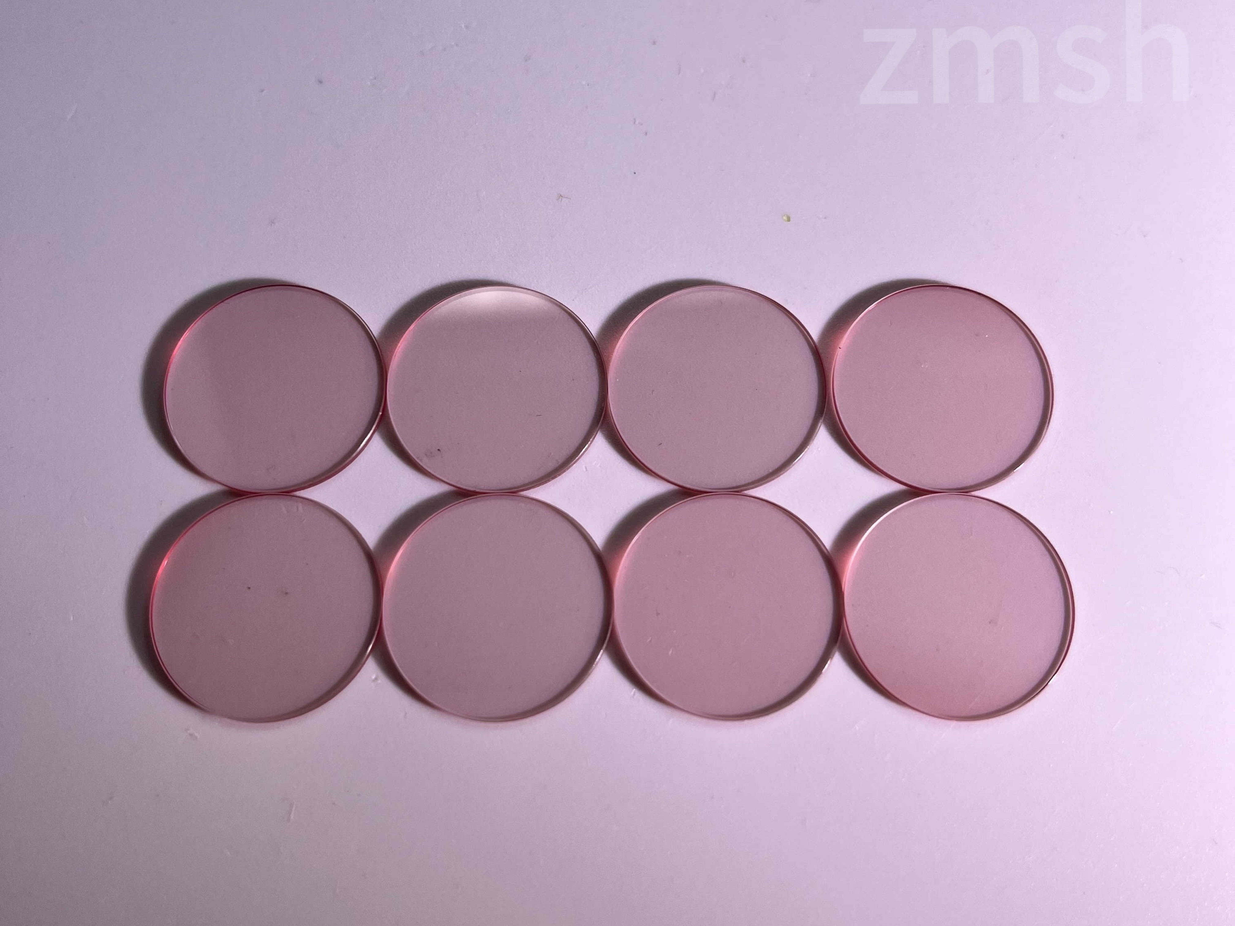 Sapphire Optical Windows Violet Windows High Performance Hardness Transparent Watch Glass Surface Polished