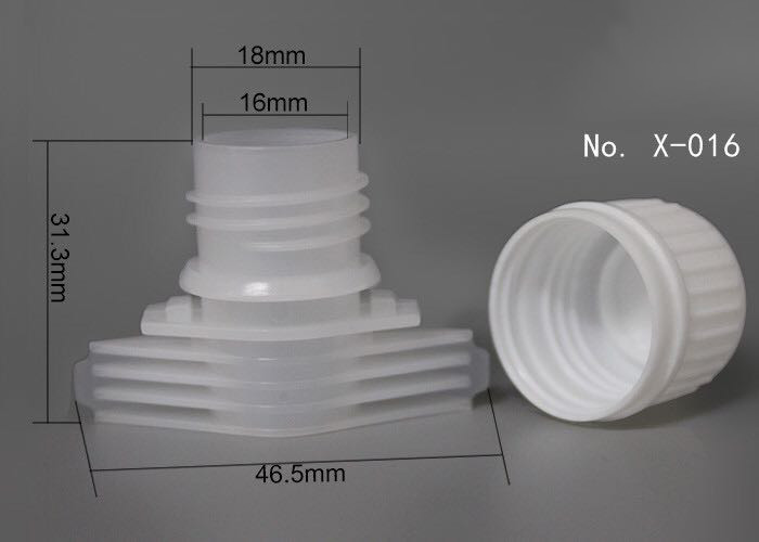 Doypack Spout Juice Pouches For Liquid Packaging Plastic PE Stand Up Bag Heat Seal Barrier