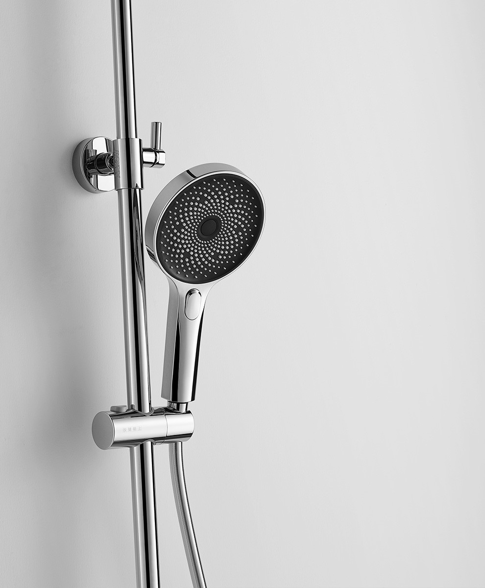 3 Function Hand Shower Mixer Set H 822-1212mm Handheld Chrome Brass