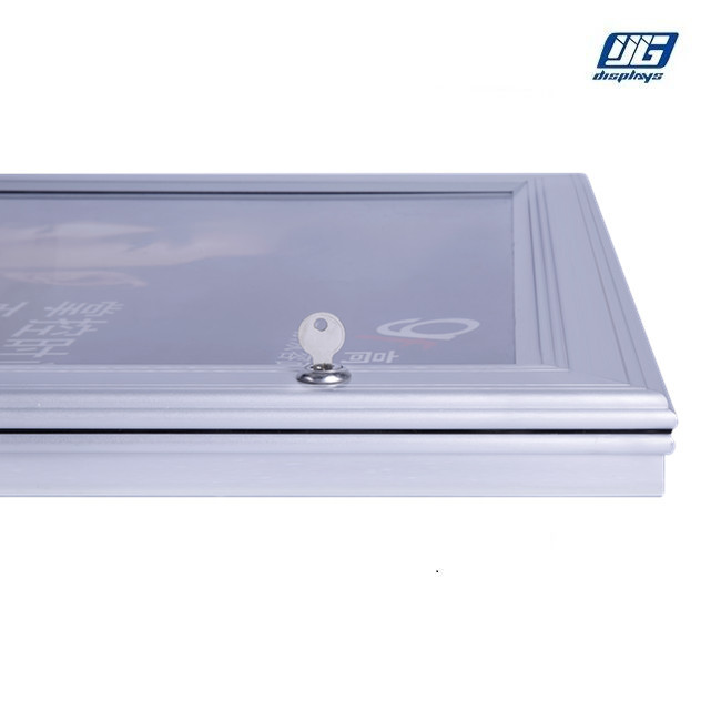 A4 Poster Display Outdoor LED Lockable Light Box Aluminium Frame Waterproof