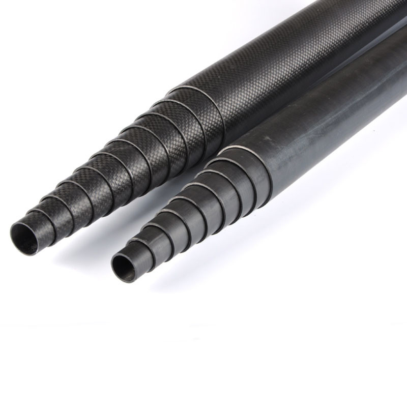 100% 3K Telescoping Carbon Fiber Poles High Pressure Resistance
