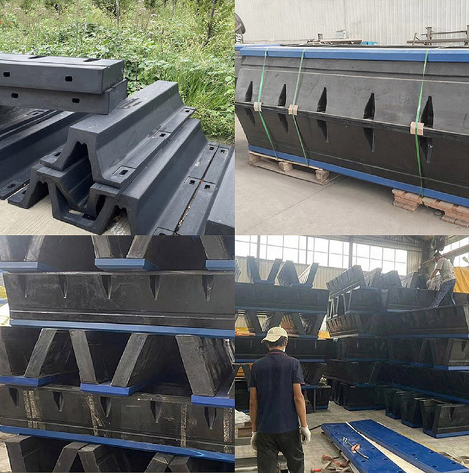 CCS Marine Natural Rubber Arch V Type Fender For Ship To Dock