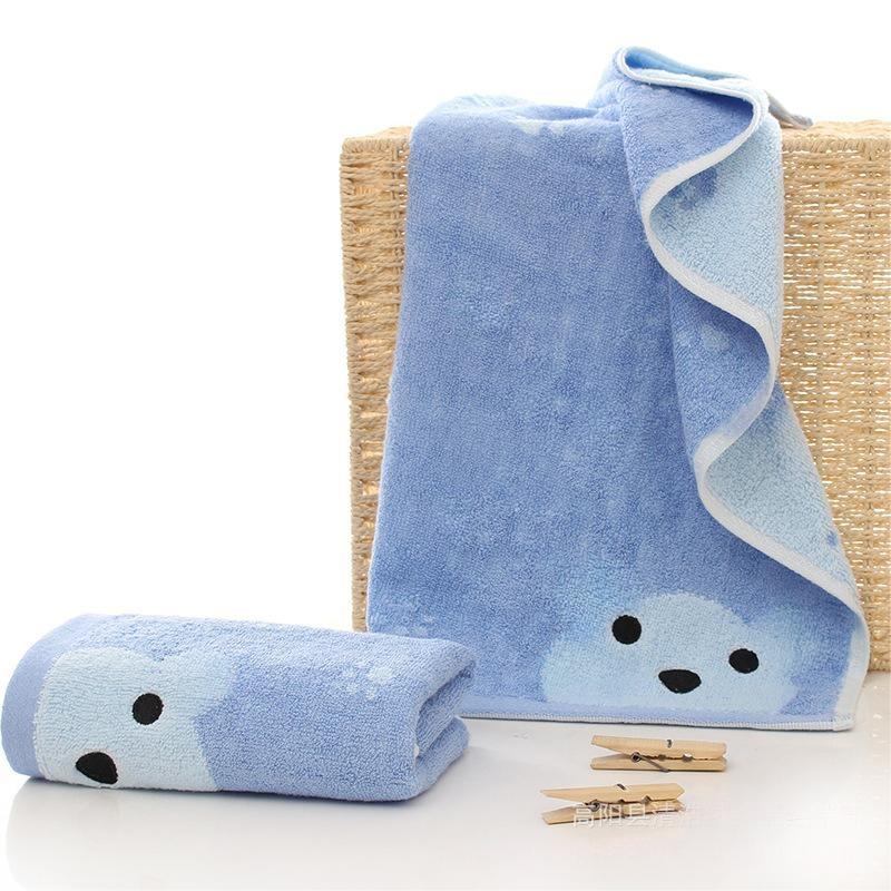 Hotel and Traveling Necessity Bamboo Fiber Towel with Adorable Cartoon Animal Design