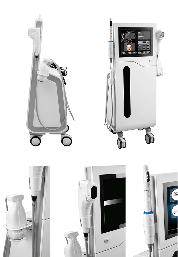 Korea Vertical 2d Hifu Machine One Shoot 12 Lines Multi-Line HIFU Face Lifting Body Slimming Machine 4 In1