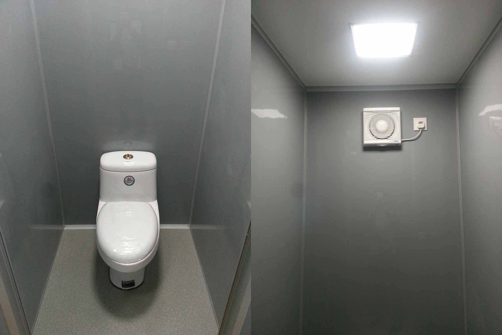 Durable Portable Toilet Container / Mobile Toilet Container With Sandwich Panel Floor