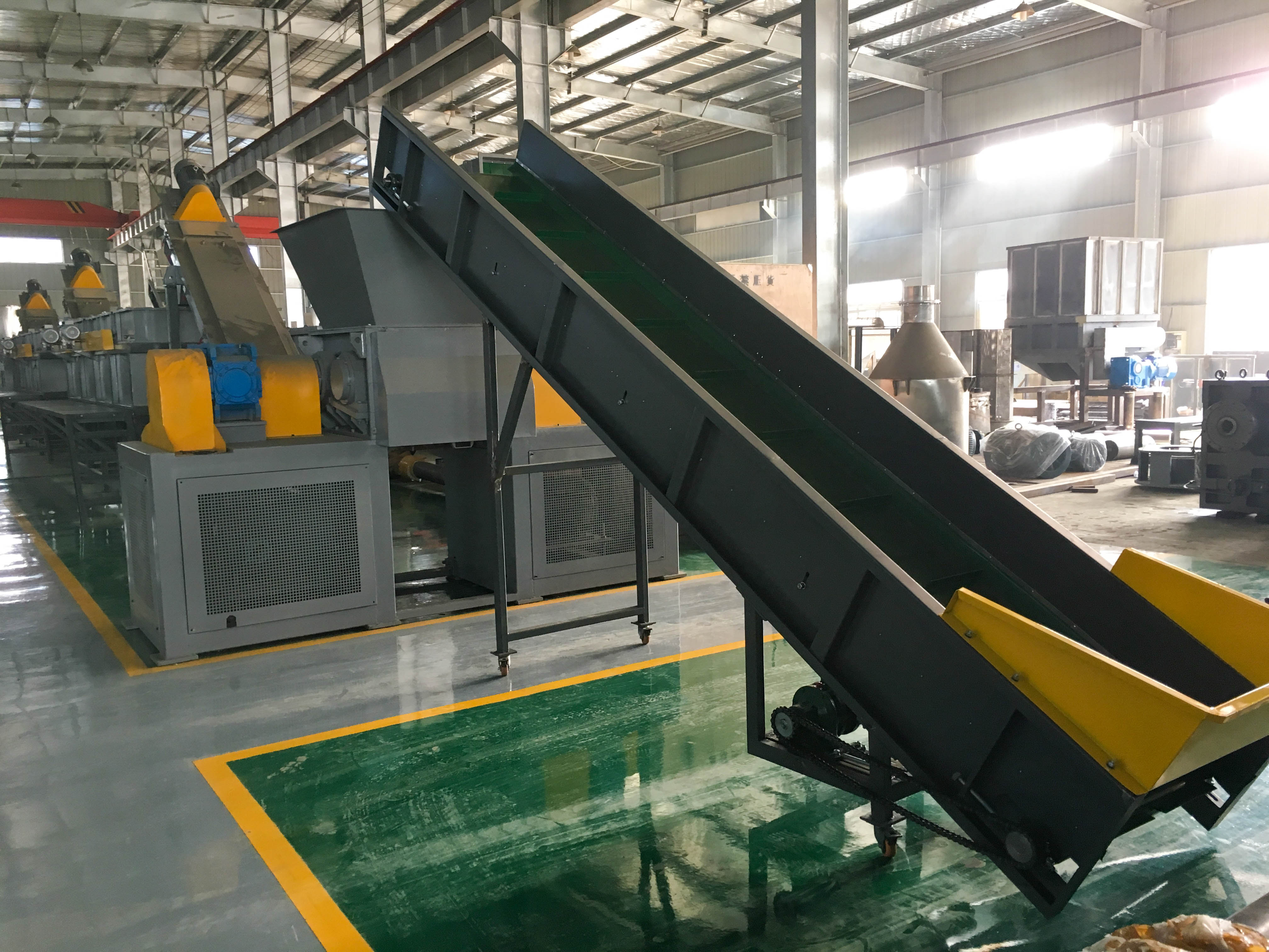 HDPE Mulching Plastic Film Recycling Machine Semi Automatic Film Granulator