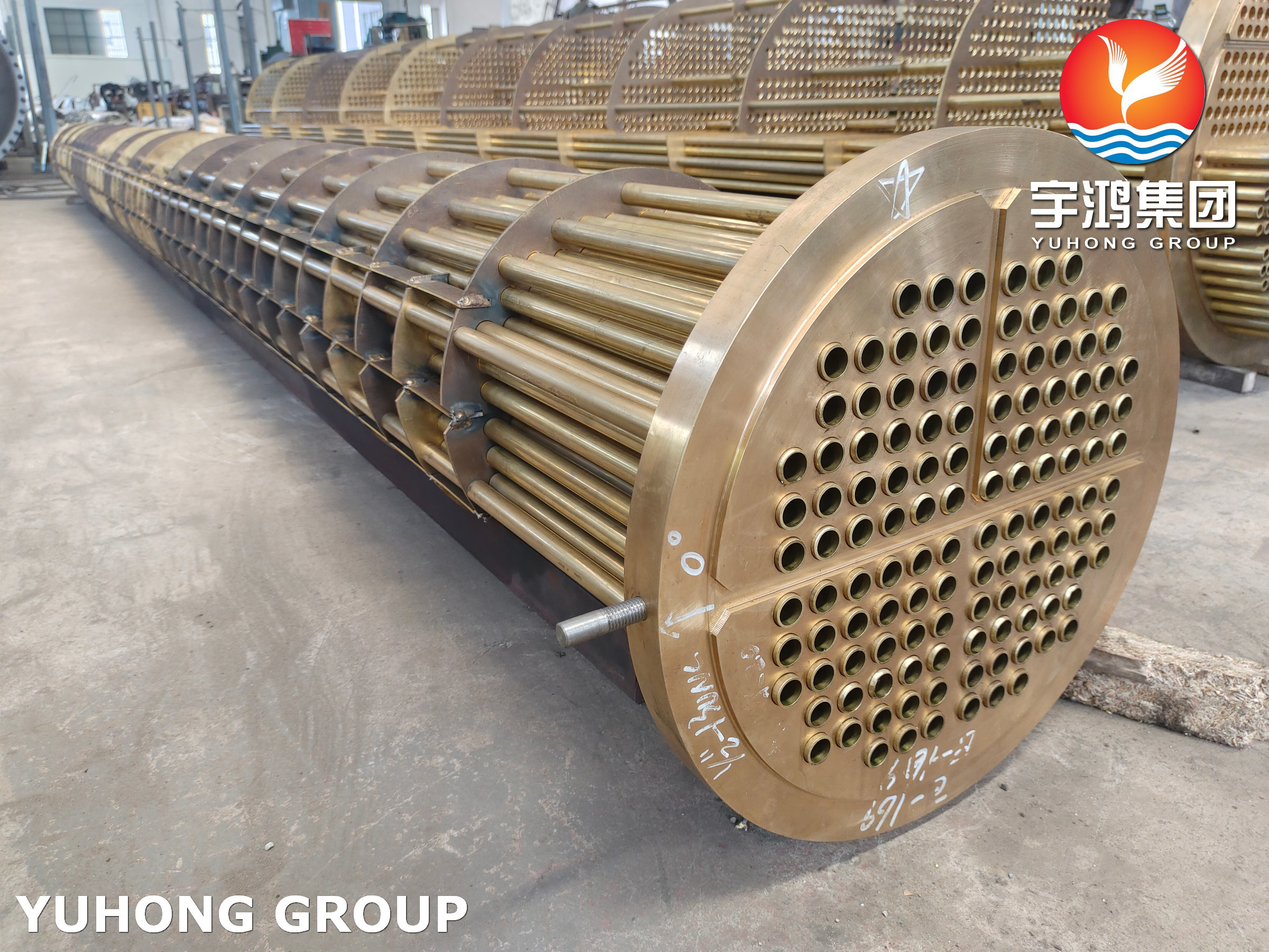 Copper Alloy Heat Exchanger Tube Bundle C44300 C68700 With Tubesheet
