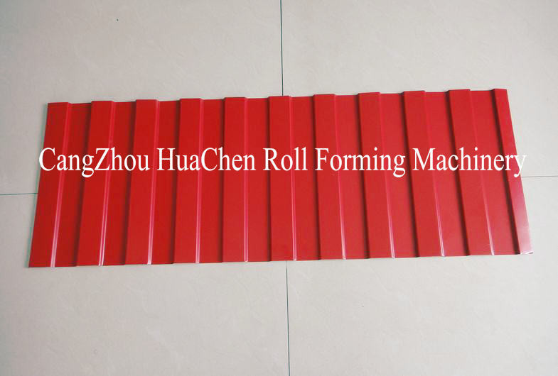 1.25M Width Trapezoid Roof Panel Roll Forming Machine For Commercial Metal Buildings