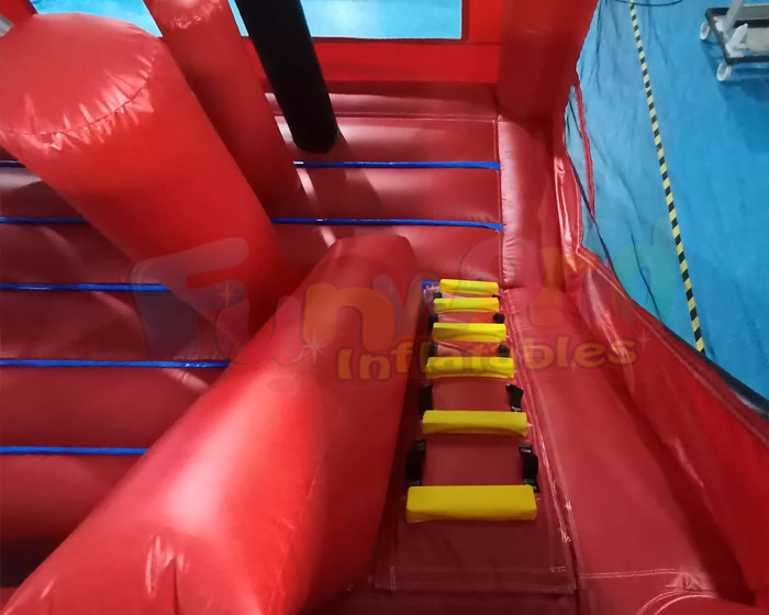 Super Hero Inflatable Bouncer Slide Castle Combos For Kindergarten