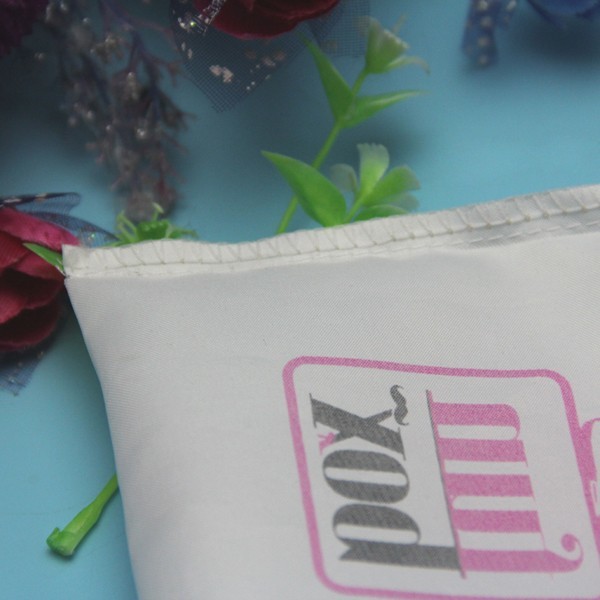 Makeup Satin Drawstring Bag With Logo Customized Design Small Size Durable