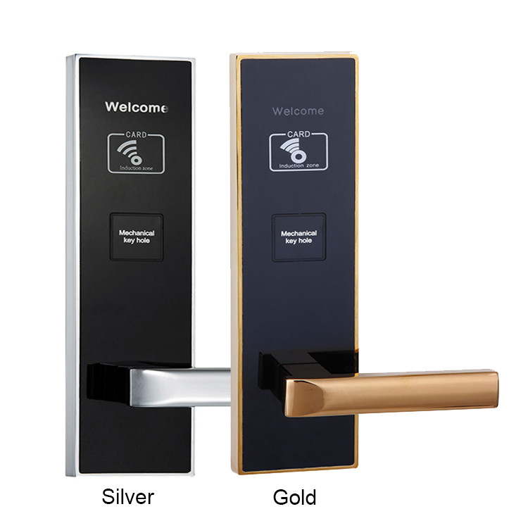 Zinc Alloy 30mm Keyless Smart Door Lock 6V Electronic Card Door Lock