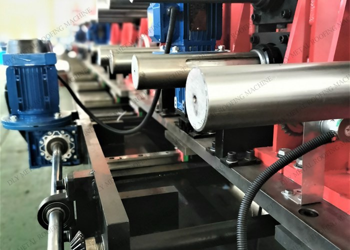 3mm C Shape Purlin Roll Forming Machine PLC 5.5kw U Channel Forming Equipment