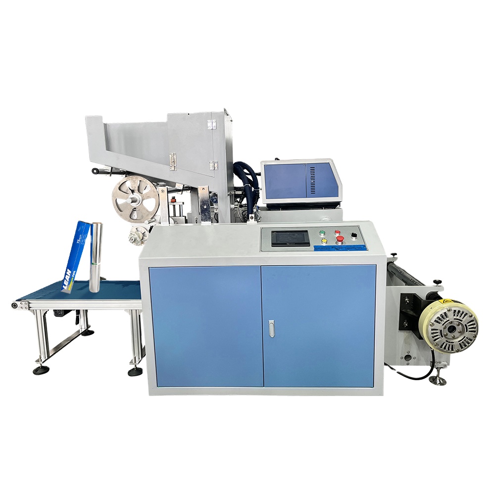 20-40pcs/min Output 6 Shafts Aluminum Foil Baking Paper Rewinding And Cutting Machine