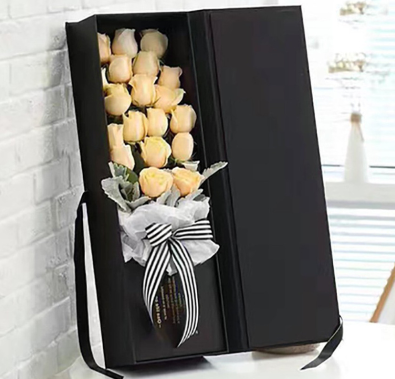 Custom Logo Printing Handmade Paper Box , Luxury Paper Flower Box