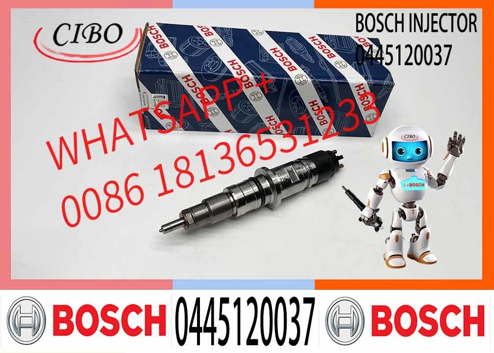 High Quality Diesel Engine Parts 0 445 120 037 0445120037 Truck Injector 6L ISLE QSL9 Common Rail Fuel injector for Cumm